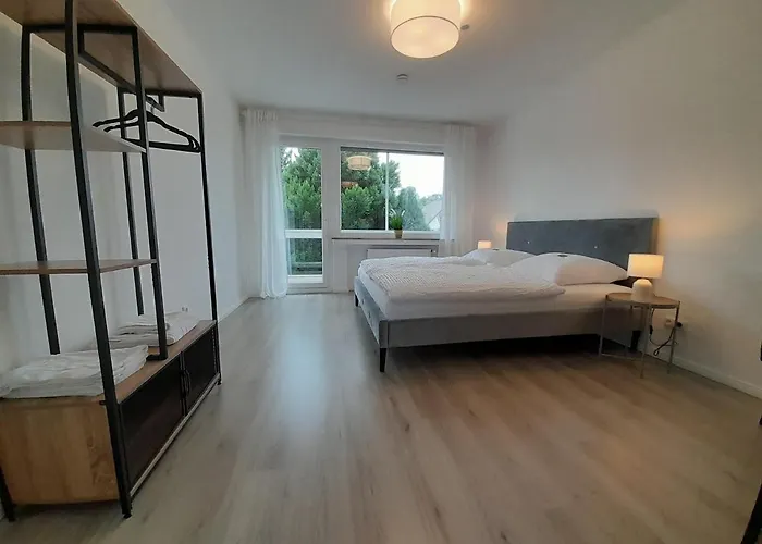 公寓 4-zimmer-ferienwohnung, Modern, Kueche, Wlan, Netflix 卡斯特罗普-劳克塞尔